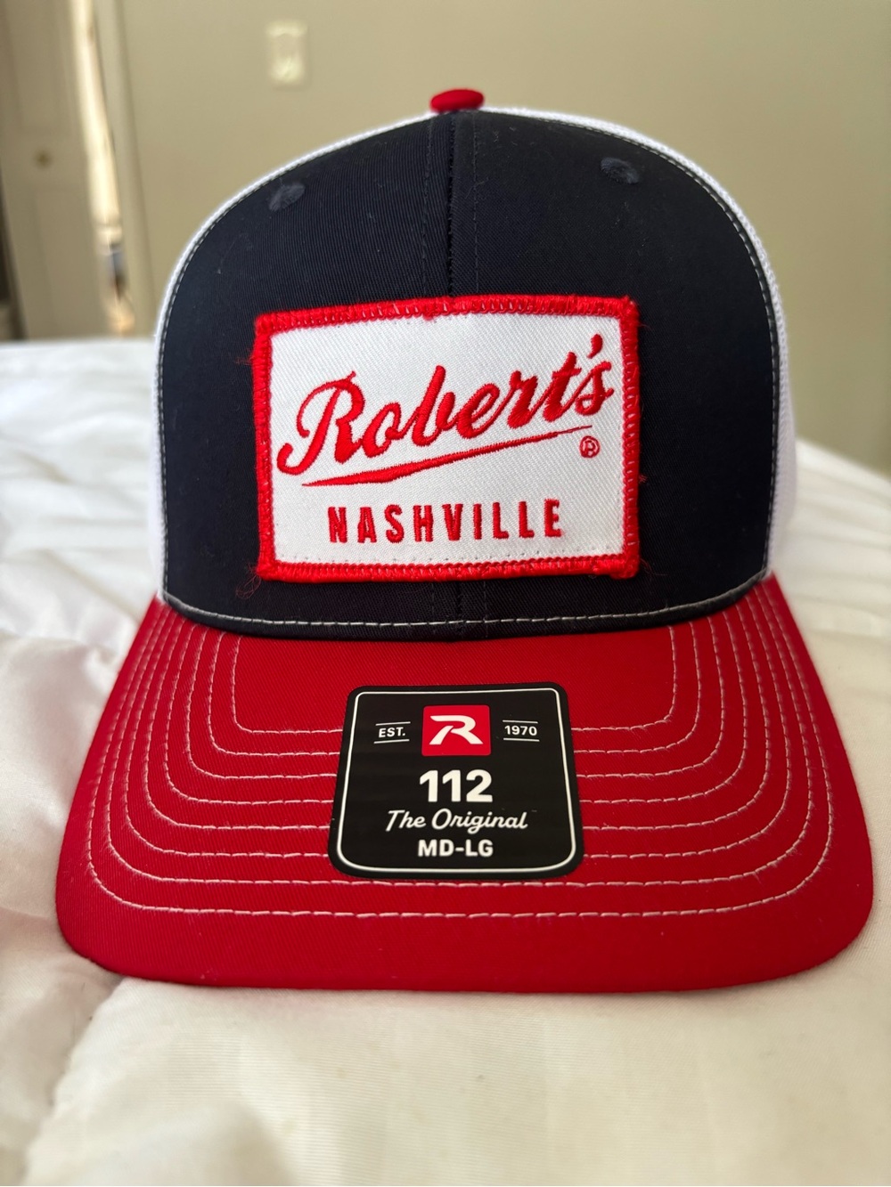 Robert's Nashville Men's Red and Navy Trucker Hat